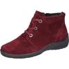 Winterboots WALDLÄUFER "HESNA", Damen, Gr. 7 (40,5), rot (weinrot), Veloursleder, unifarben, sportlich, Schuhe, Stiefelette, Schnürboots in Komfortweite H = sehr weit