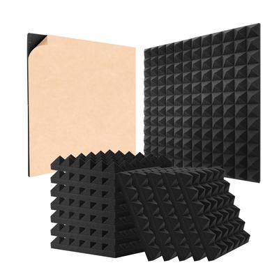 Acoustic Foam Panels, Adhesive High Density Soundproof Wall Panels,Fire-Resistant Acoustic Panels, for Studio Wall and Ceiling