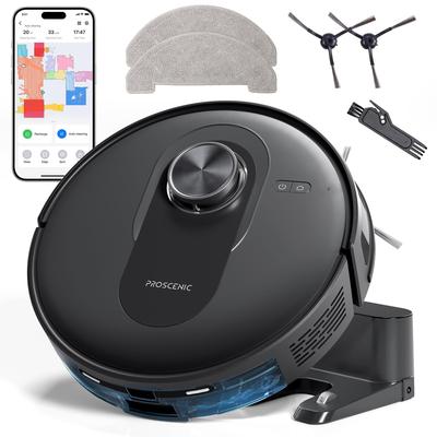 Wi-Fi Connected Robot Vacuum and Mop with HEPA