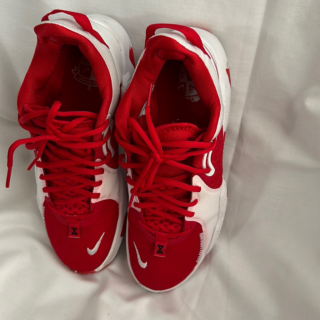 Nike Shoes | - Nike Men's Shoes Pg 5 Red And White | Color: Red/White | Size: 9