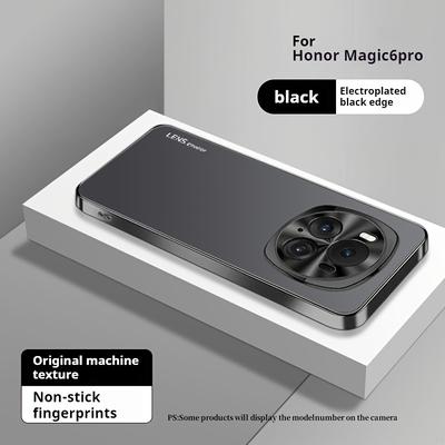 TEMU For Honor Magic6/6pro//6pro/ Phone Case, Soft Electroplated Frame, Frosted Metal Lens, Anti-fingerprint, Protective Case Image
