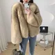 Cappotto di pelliccia vera di lusso Cappotto di pelliccia di volpe in pelle intera Giacca invernale da donna Pelliccia di volpe naturale Capispalla caldo spesso Streetwear Nuova moda