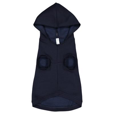 Doggie Skins 3926 Three-End Fleece Pet Hoodie in Navy Blue size Small | Cotton/Polyester Blend