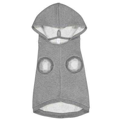 Doggie Skins 3926 Three-End Fleece Pet Hoodie in Granite Heather size 3XL | Cotton/Polyester Blend