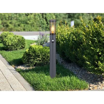 LED Wegeleuchte mit Bewegungsmelder in Anthrazit & Rauch, Höhe 80cm Image