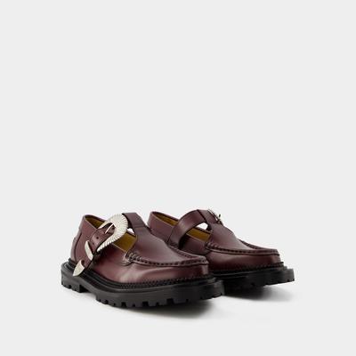 Mokassins Aj1278 - Toga Pulla - Leder - Bordeaux