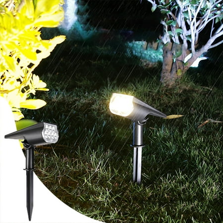 Harpi Garden Lights Solar Powered Bright Solar Spotlights Solar Lights 2-in-1 Wireless Solar Lights for Yard Garden Flag Pool Patio Porch Walkway ï¼ˆ1Packï¼‰ Luces Solares Para Exteriores
