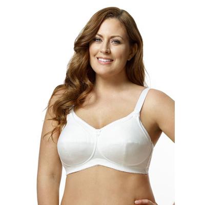 Plus Size Women's Simple Curves Cotton Nursing Softcup 1613 by Elila in White (Size 36 L)