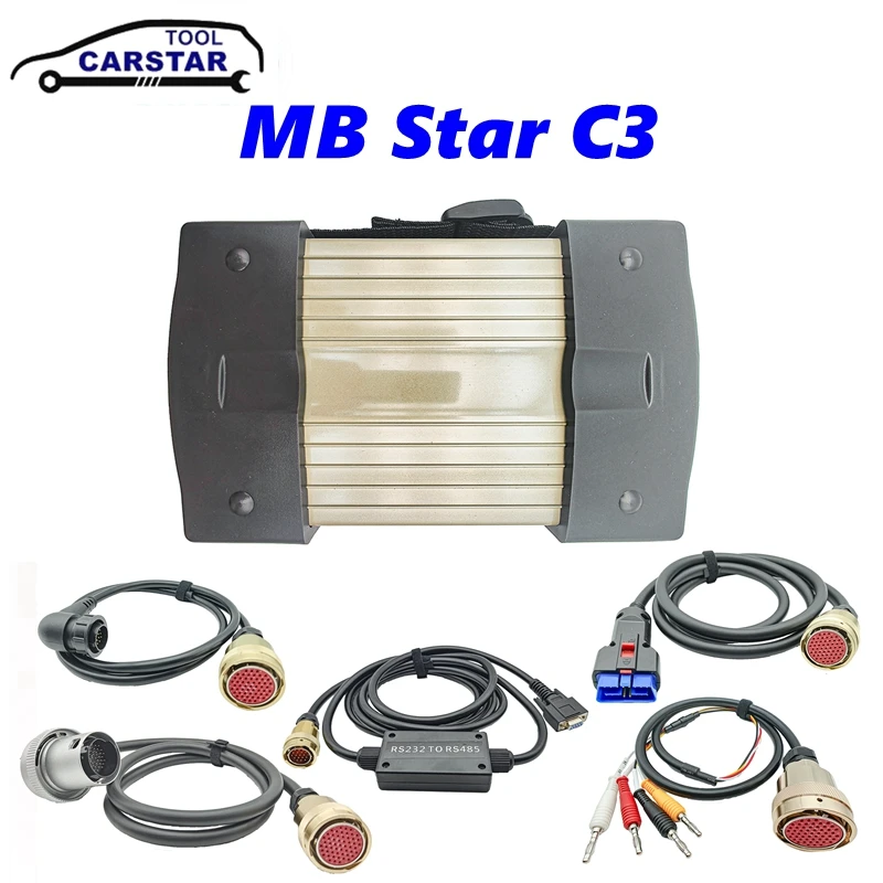 Professionelles MB Star C3 Vollchip MB C3 Multiplexer-Diagnosetool für Autos und LKWs, automatischer Diagnosescanner Image