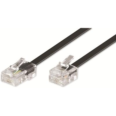 Goobay - Telefon-Anschlusskabel, RJ11-RJ45, schwarz, 3 m Image