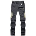 Per uomo Pantaloni Convertibili con Zip Pantaloni da escursionismo Estate Esterno Impermeabile Delicato sulla Pelle Asciugatura Rapida Elastico Pantaloni Elastico in vita Esercito verde Grigio scuro