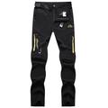 Per uomo Pantaloni Convertibili con Zip Pantaloni da escursionismo Estate Esterno Impermeabile Delicato sulla Pelle Asciugatura Rapida Elastico Pantaloni Elastico in vita Esercito verde Grigio scuro