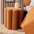 Pouf en tissu bouclette 38x40 cm
