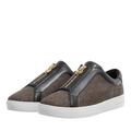 Michael Kors Low-Top Sneaker - Keaton Zip Slip On - Gr. 36 (EU) - in Braun - für Damen - aus Textil & Textil & Synthetisches Material & Synthetisches Material