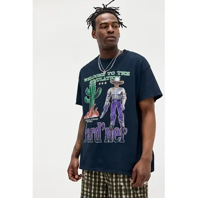UO Solid Black Pardner T-Shirt - Black 2XS at Urban Outfitters