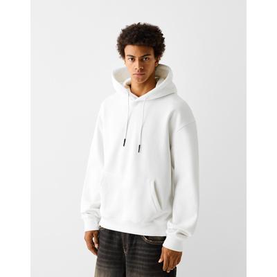 Bershka Hoodie Men S White