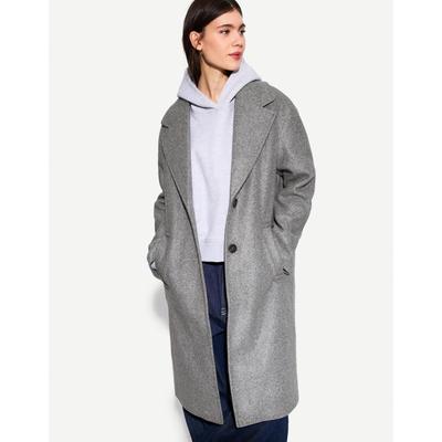 Bershka Long Soft Coat Women S Grey