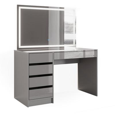 Schminktisch Sherry, Grau, 120 cm mit LED-Spiegel Vicco Image