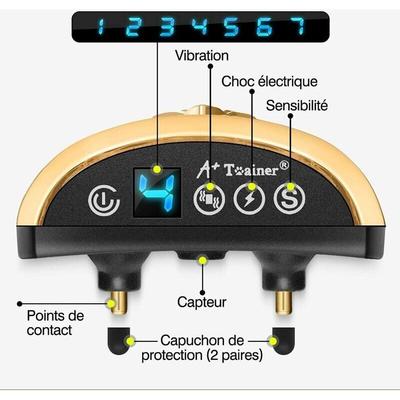 Wiederaufladbares, automatisches elektrisches Hunde-Antibellhalsband mit 7 einstellbaren Stufen, 3