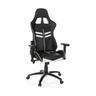 Chaise De Gaming League Pro Fauteuil De Bureau, Réglable En Hauteur, Simili-Cuir Noir/Blanc 729200