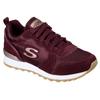 Sneaker SKECHERS "OG 85 - GOLDN GURL", Damen, Gr. 38, rot (weinrot), Veloursleder, Textil, Synthetik, sportlich, Schuhe, Schnürschuh, Original-Retro-Jogginschuh mit Air-Cooled Memory Foam