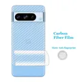 Per Google Pixel 9 9a 8 8a 7a 5 6 7 Pro XL 4G 3D Pellicola posteriore trasparente in fibra di carbonio Stiker Protezione schermo (Non vetro)