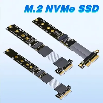 M.2 NVMe SSD Adapter PCIE 4.0 X4 Verlängerungskabel PCI Express Gen4.0 PCIe 4X Extender für M2 NVMe Image