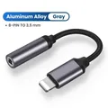 Cavo jack AUX da 3,5 mm Interfaccia di illuminazione a 8 pin per adattatore per cuffie AUX Splitter connettore audio Kable per iPhone 14 13 12 11