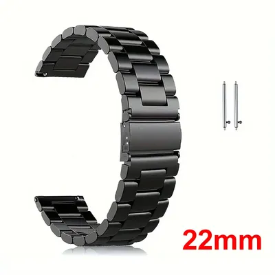 22-mm-Edelstahl-Uhrenarmband passend für Samsung Galaxy Watch, Huawei Watch GT4 3/2/2e, traditionelle Android 22-mm-Uhren