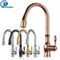 POIQIHY Bronze Black Kitchen Faucet Pull Out Kitchen Sink Mixer Tap Bathroom Cold Hot Mixer Tap