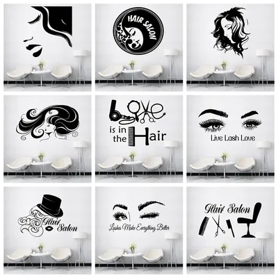 1 pc heißen Salon oder Schönheit selbst klebende Vinyl Tapete Wohnzimmer Schlafzimmer Wand Image