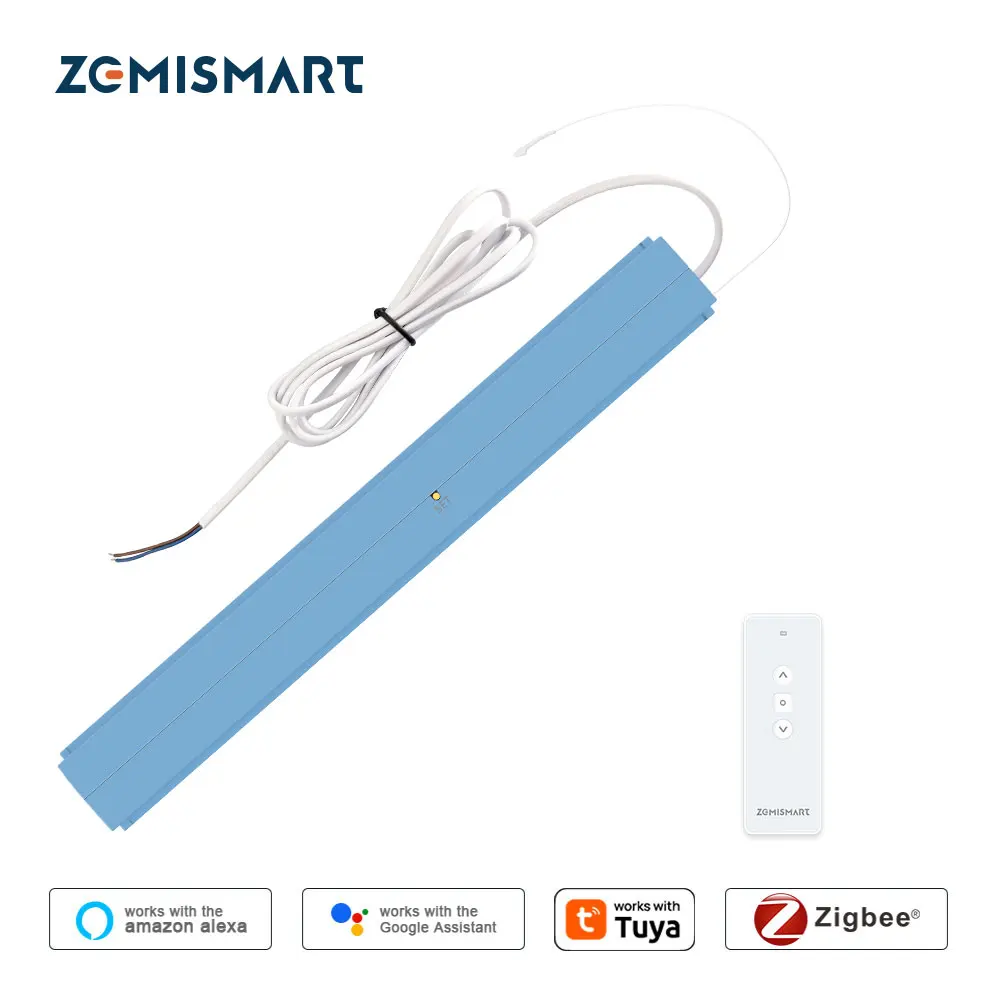 Zigbee Smart Electric Blind Motor für Aluminium Roman Shade Wabenvorhang, funktioniert mit Tuya App Alexa Google Home Sprachsteuerung Image