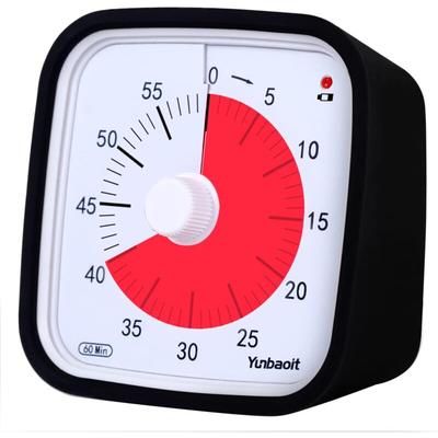 Aougo - Visueller Timer mit Schutzhülle, verbesserter 60-Minuten-Countdown-Timer für Kinder und Image