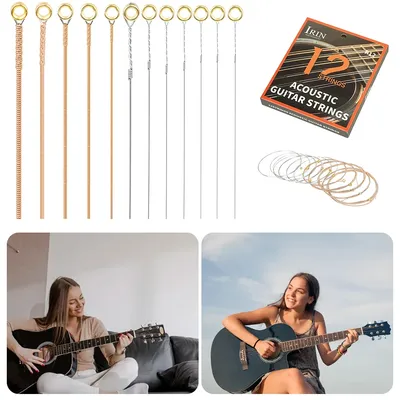 12-String Guitar Strings Phosphor Bronze Guitar Strings Light Great Bright Folk Guitar Strings