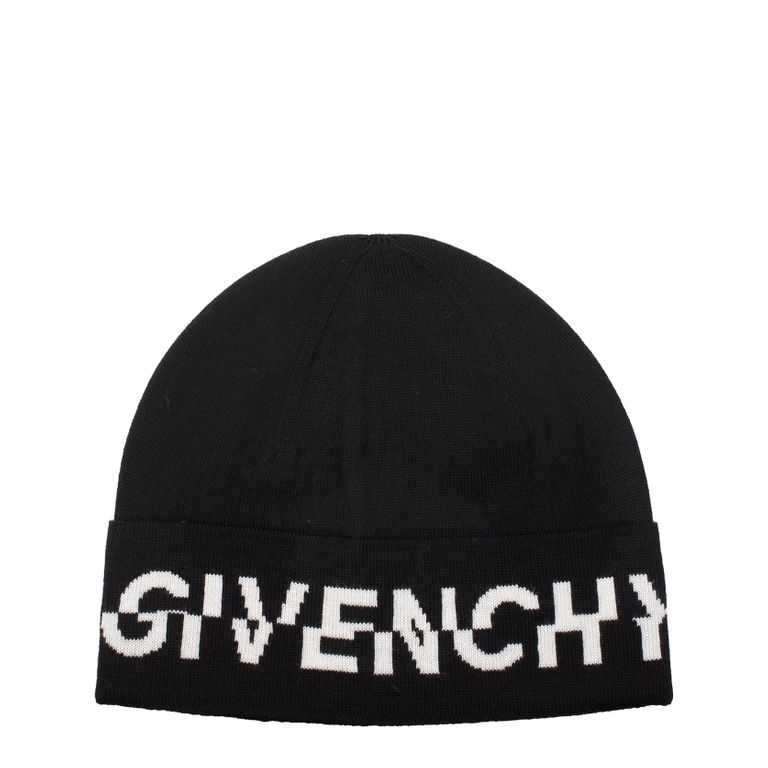 Cappelli Uomo Lana Nero/Bianco - Black - Givenchy Hats