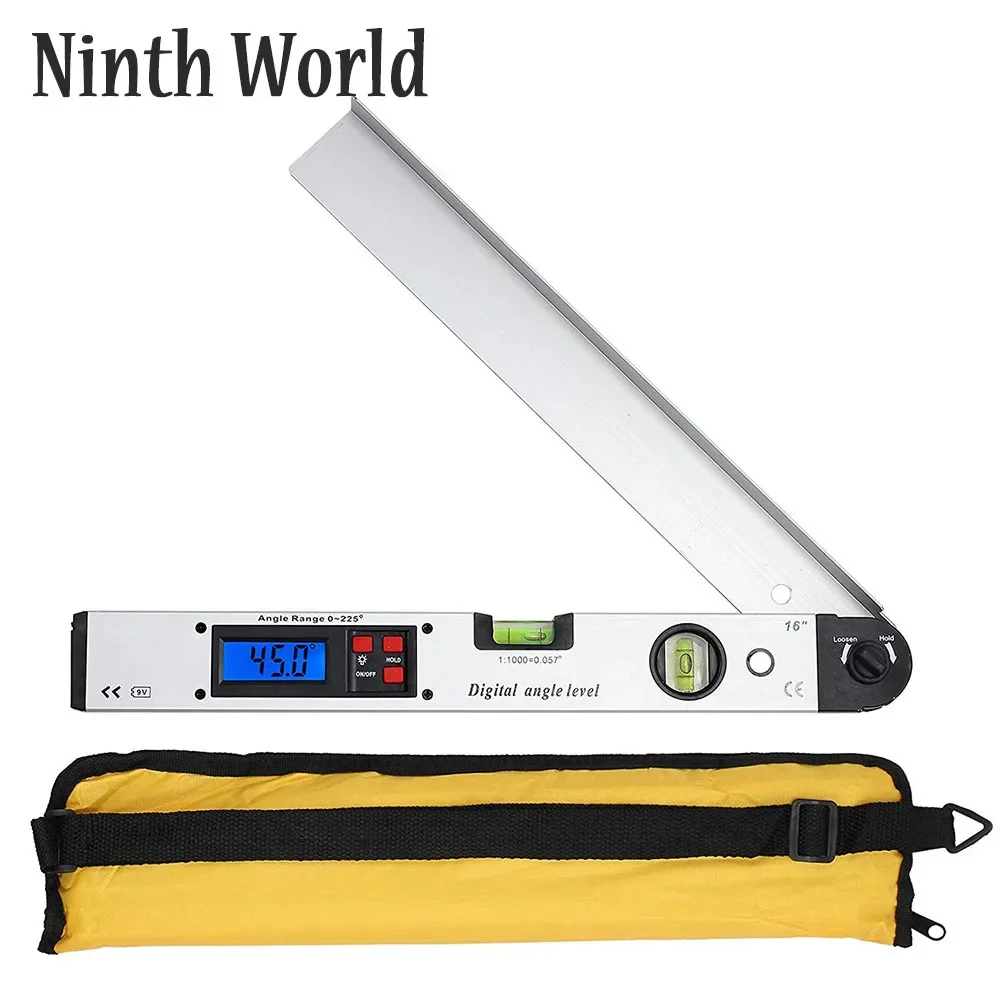 400mm/16 zoll 0-225 Grad Winkelmesser Wasserwaage Digitale Winkel Finder Gauge Meter Winkel Finder Mit Level blase Image