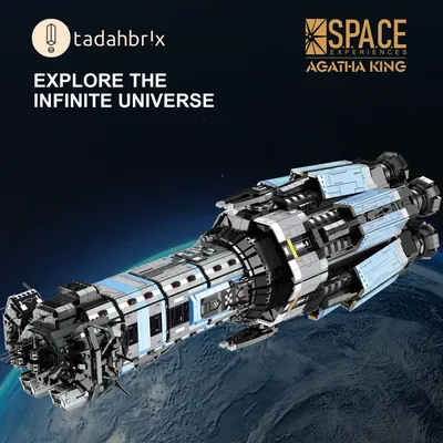 6778PCS Agatha König Schlachtschiff Bausteine Kreative Space Shuttle Modell Ziegel Desktop Image
