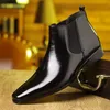 Herbst Winter Leder Chelsea Stiefel für Männer Designer Weichen sohlen Business Männer Kleid Schuhe Mode Große Größe Stiefeletten männlichen