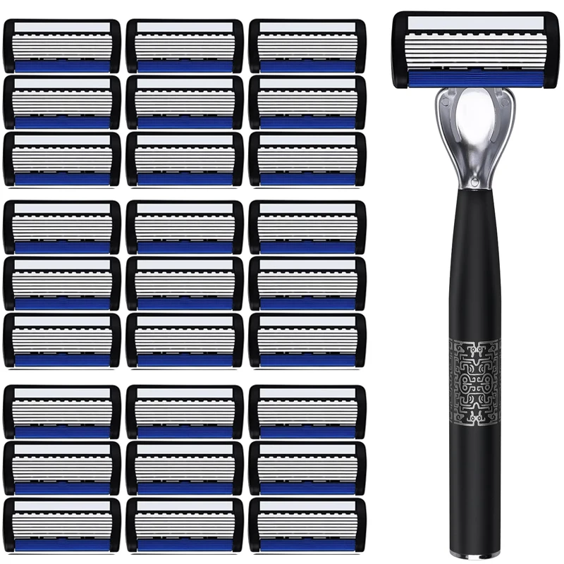 7-lagige Rasierklinge, manueller Rasierer mit austauschbaren Klingen, keine Hautschäden, Rasierer, wasserwaschbarer Rasierer Image