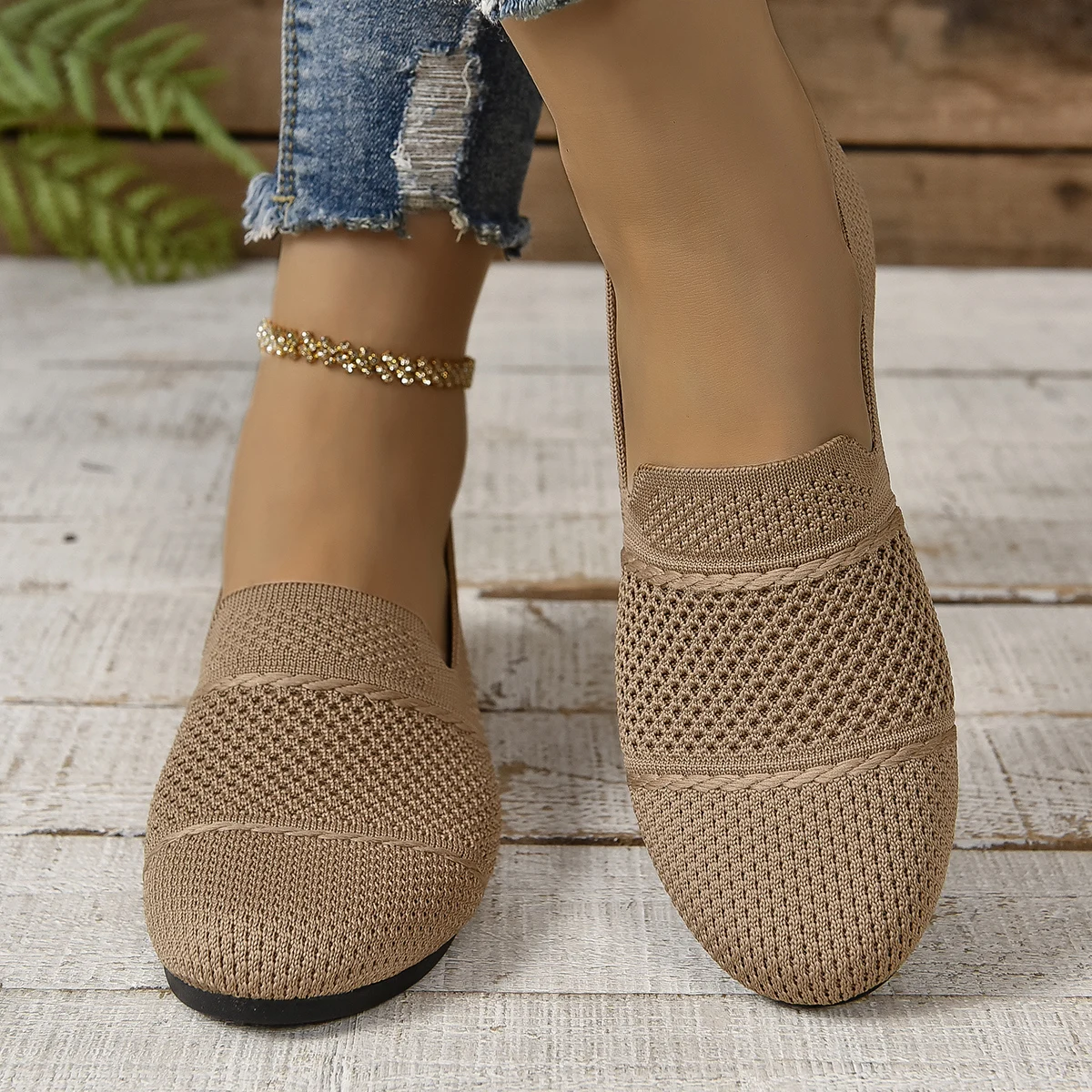 Neue Sommer Mesh Karree Atmungsaktive Frauen Schuhe Mode Aushöhlen Casual Flache Schuhe für Frauen Große Größe Zapatos De Mujer