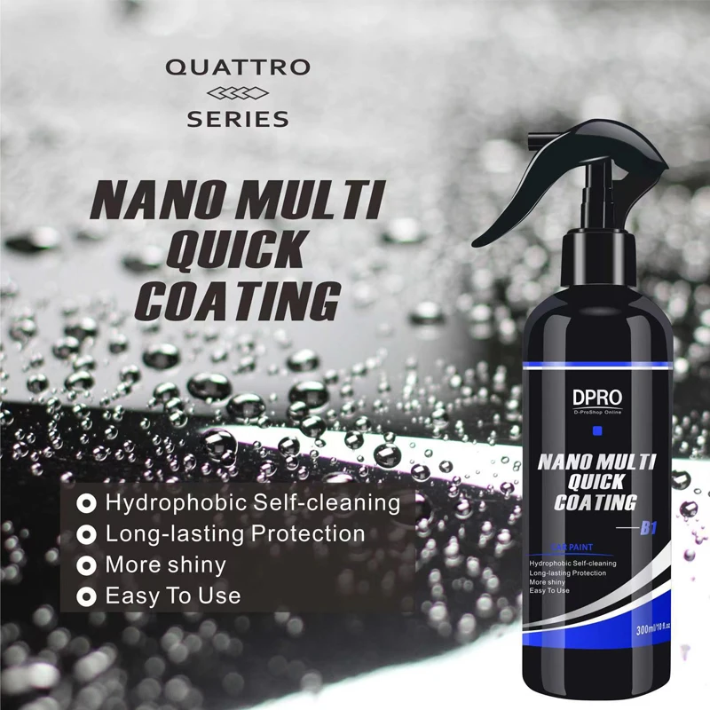 Dpro nano beschichtung spray 300/ml keramik flüssiges glas wasserdicht hydrophobe schnell beschichtung auto lack pflege auto details M-B1