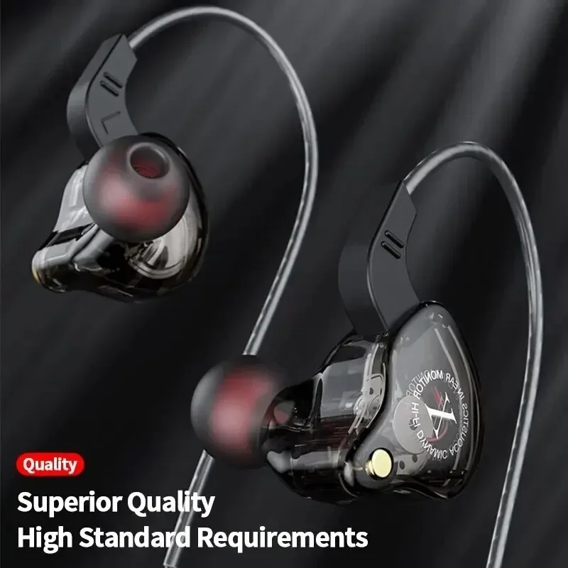 Original X2 Dynamische Verdrahtete Kopfhörer HIFI Schwere Bass Ohrhörer In Ear Gaming Kopfhörer Monitor Sport Noise Cancelling Headset Mic Image