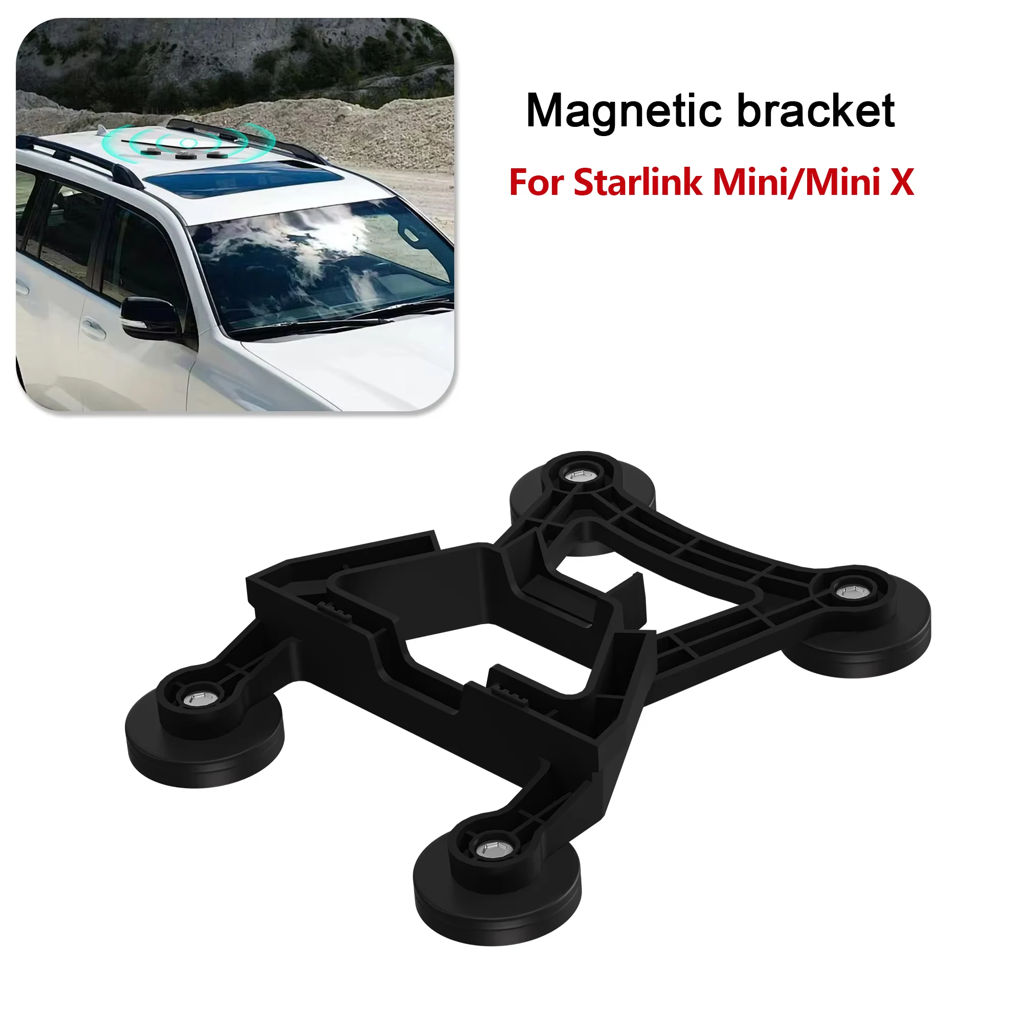 Für Starlink Mini/Mini X Dachmontagehalterung, 4 Magnetfußhalterungen, magnetische Montagehalterung Starlink Mini Internet Kit Satelliten Image