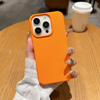 Leather PU Soft Silicone Case For iPhone 16 15 11 12 13 14 Pro Max i Phone 15 Plus 16Pro Solid Color Phone Cover Back Fundas