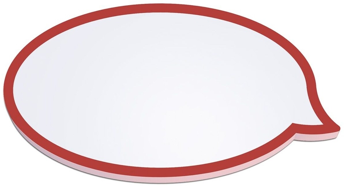 MAUL Moderationskarten Sprechblasen 110x190mm weiß VE=50 Stück Image