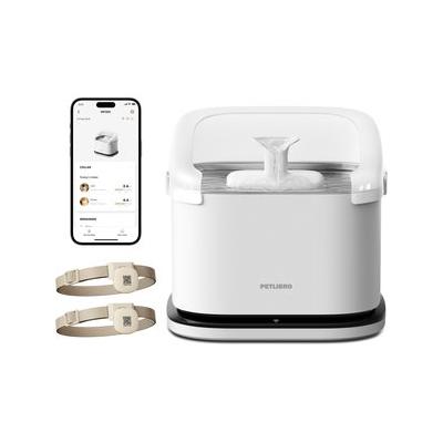Petlibro Dockstream RFID Smart Stainless Steel Cat Water Fountain, White, 3-L