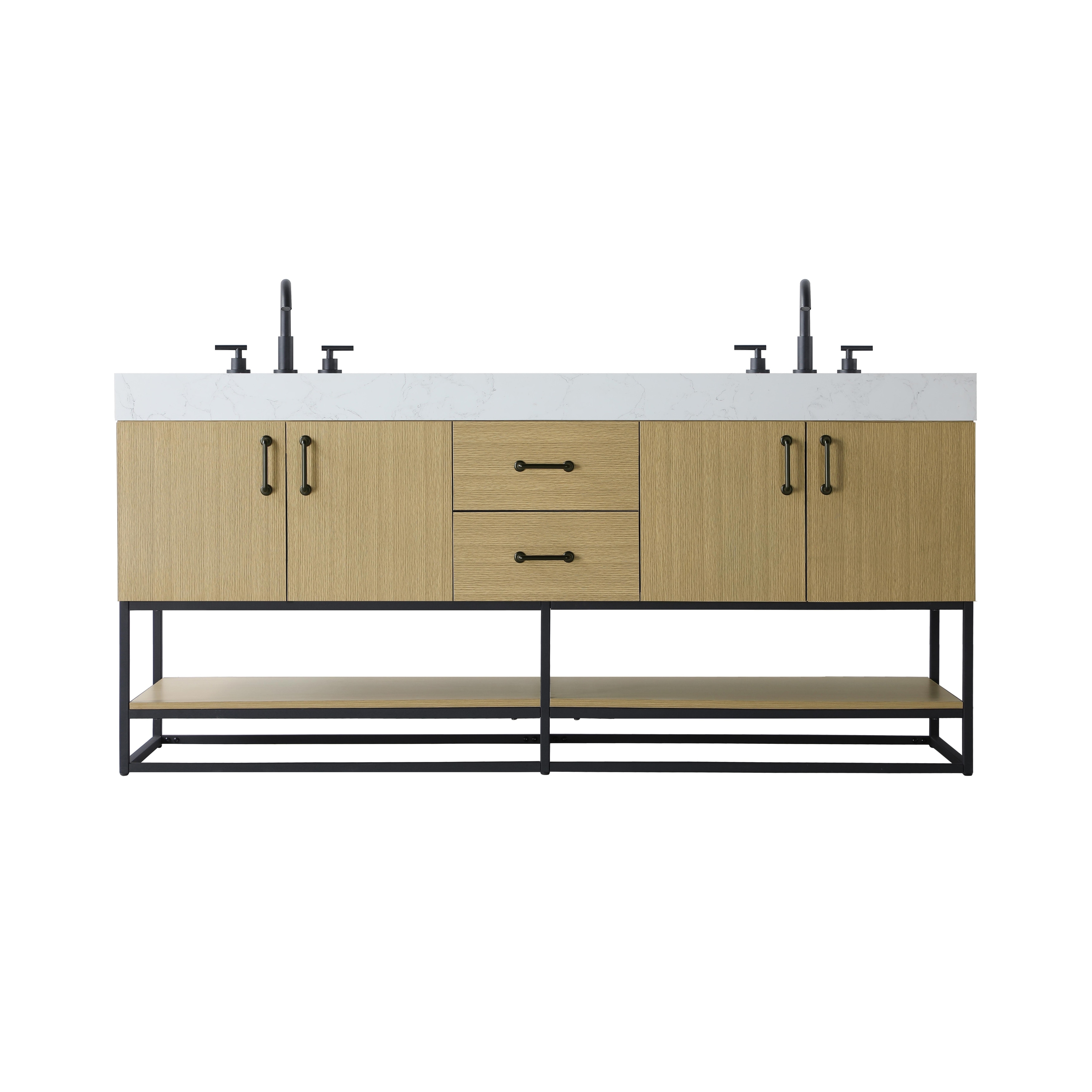 Lennox 54 - 72 Inch Double Bathroom Vanity