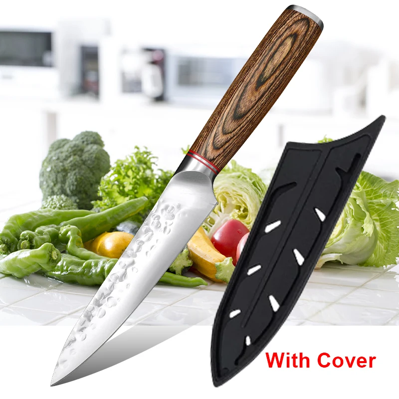 5 Zoll Edelstahl messer Küche Knochen Metzger Messer Fleisch beil Angel messer profession elle Kochmesser mit Scheide Image