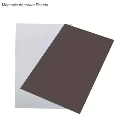 ESHANG 5 Blatt bedruckbare Magnetfolien, nicht klebend, A4, 8,3 x 11,7 Zoll dickes, glänzendes Magnet-Fotopapier für Tintenstrahldrucker