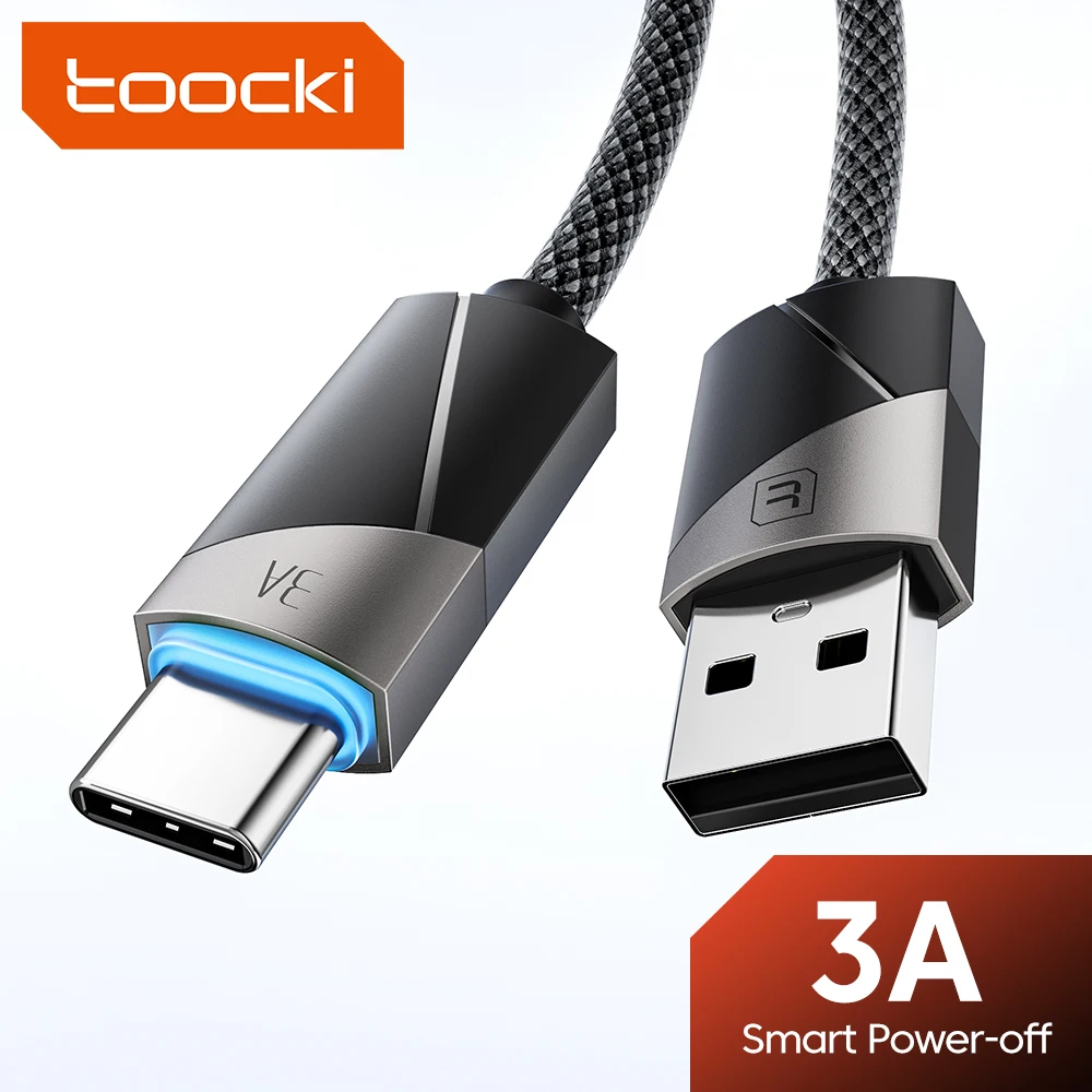 Toocki 3a USB-Kabel für Samsung Huawei Xiaomi zu QC PD Schnell ladung LED-Display Smart Power-Off USB C-Kabel für iPhone 15 Serie Image